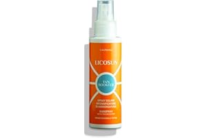 LICOFARMA Latte Spray Intensificatore di Abbronzatura. Senza Filtri. Con Tirosina e Licopene. Abbronzatura ultra-rapida. Stimola ed Accelera Abbronzatura Naturale.