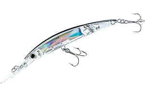 DUEL Yo-Zuri - Leurre de pêche Minnow 3D, Transparent et articulé pour eaux Profondes