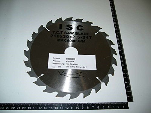 Einhell HM-Sägeblatt 210x30x2,8mm 24Z Stat. Sägen-Zubehör - 2