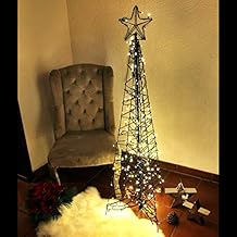 Edler Metall-Weihnachtsbaum 98cm - Schwarzbraun Hochglanz, Made In Germany