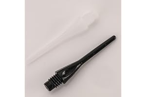 PERFECTDARTS 200 Pack of Replacement Darts Soft Tips Dimple Black