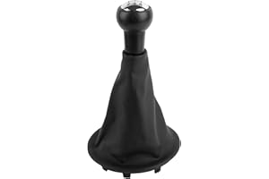 TALIFOCA Pomo de la palanca de cambios para Peugeot Partner 2008-2022 Citroen Berlingo Iii Mk3 Pomo de la palanca de cambios con fuelle compatible para Peugeot 207 307 308 607 608 Citroen C3 C4 C5