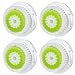 Replacement Brush Head Acne Skin for Clarisonic MIA & MIA 2, PRO, PLUS Facial Cleansers (4-Pack)