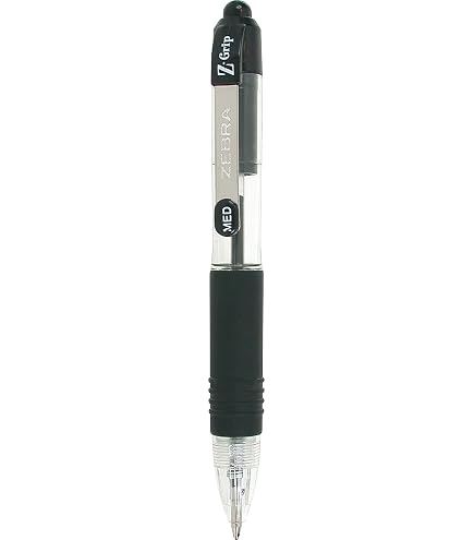 Penna A Sfera Zebra Z-Grip 1.0 Mm - Confezione 6, Inchiostro Nero, Design Mimetica - 3