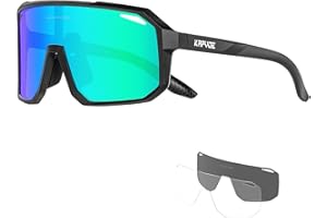 KAPVOE Polarizzati Occhiali da Ciclismo Uomo Occhiali MTB Donna Occhiali Bici da Corsa Occhiali da Sole Sportivi Occhiali da Sole Ciclismo Occhiali Mountain Bike Occhiali Running Golf Baseball Pesca