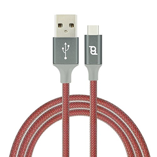 Extra Lang 2 m/1,8 m Samsung Galaxy S8/S8 + usb-c Typ Nylon verstärkt Ladekabel.