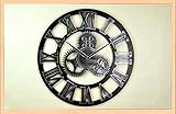 Sucastle Retro Wanduhr, industrielle Uhr Wanduhr, Zahnrad Wanduhr, hohle Wanduhr, arabische Uhr Uhr, digitale Wanduhr, Restaurant Wanduhr, Wand hängende Wanduhr, runde Wanduhr 14 Zoll