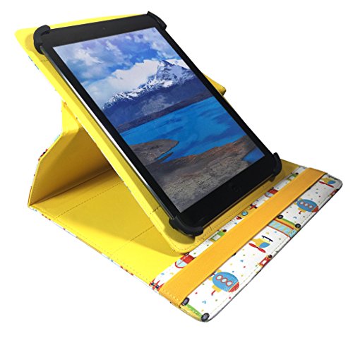 Archos 70 Platinum 3G 7 inch Tablet Kinderspielzeug Universal 360 Grad Wallet Schutzh  lle Folio mit Kartensteckpl  tzen   7 - 8 zoll   von Sweet Tech