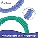 Baby Teether - 4 Silicone Sensory Baby Teething Ring Toys - Fun, Colorful and BPA-Free - Soothing Pain Relief and Drool Proof Infant Toys - Solve Teething Now