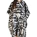 TRIXES Adult Patterned Black Salon Hairdressing Barbers Cape Body Gown Perfect for Cutting, Colouring, Highlights, etc