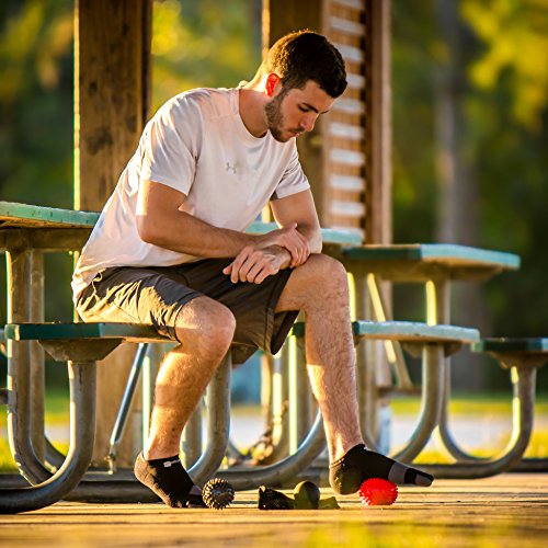 Footfix Premium Massagebälle – 3er-Pack – Fußreflexzonen-Massage & Trigger-Point-Therapie – 2 Massagebälle mit Noppen & 1 Lacrosse-Ball für tiefe Muskelmassage inkl. Benutzerhandbuch - 7