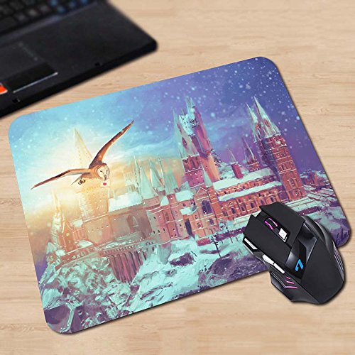 Harry Potter Hogwarts Schloß mit Eule Mauspad (Mouse Pad)