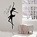 Produktbild Ballerina Tänzerin Wort Logo Vinyl Wandtattoo Wohnkultur Ballett Mädchen Zimmer Kunstwand Tapete Wandaufkleber 86 * 158 cm
