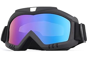 VJK Fahrrad-Motorradbrille für Reiten, Schmutz, Ski, ATV, Rennen, Motocross-Helm, winddichte Brille für Erwachsene