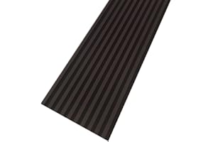 MEBANO. Noir mat Lamelles Acoustiques sur Feutre Noir 240x53 cm Panneaux Muraux Acoustiques Absorption Sonore et Décoration Murale élégante Panneaux Muraux en MDF