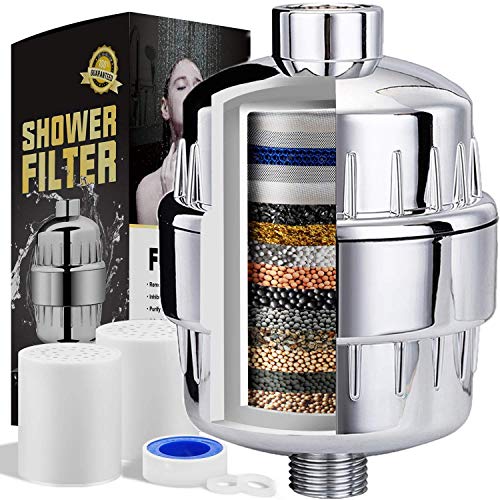 High Output  Shower Filter - Reduces Dry Itchy Skin, Dandruff, Eczema, and Dramatically Improves The Condition of Your Skin, Hair and Nails
