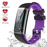 Teamyo Fitness Armband, Fitness Tracker mit Pulsmesser, Aktivit?tstracker, Herzfrequenzmonitor, Farbbildschirm Bluetooth Smart Armbanduhr Schrittz?hler, Smart Watch IP101 Wasserdicht SchlafMonitor