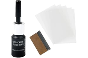 KOLARMO Cracks Gone Glass Kit, Glass Repair Fluid, Resin Based Mirror Repair Kit, Nano Fluid Filler for Repairing Chips, Cracks, Star Cracks, Bull's Eye Cracks (1pcs)