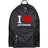 Rucksack Classic I Love Göttingen schwarz - Lustig Witzig Sprüche Party Tasche
