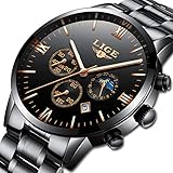 Hoher Härte Mineral Glass (kratzfest), Edelstahl-Gehäuseboden, kompressives und Abriebfestigkeit.