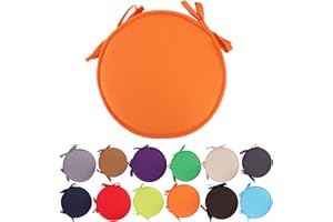 CMEILAU Coussins de Chaise colorés pour l'intérieur/extérieur Coussins de siège Ronds Coussins de Jardin pour la Maison - Diamètre 30 cm / 38 cm, Housse de Coussin pour Meubles de Patio