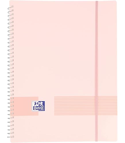 Lot De 5 Carnets Oxford Pointillés B5 - Papier 90g Optique - Carreaux Gris Clair
