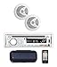 Produktbild Pyle plcdbt65mrw Marine Single-din-INDASH CD AM/FM Empfänger mit Zwei 6. 12,7 cm Redner, spritzwassergeschützt, Radio & Bluetooth (R) (weiß)