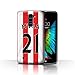 Price comparison product image Official Sunderland AFC Phone Case / Cover for LG K8/K350N/Phoenix 2 / M'Vila Design / SAFC Home Shirt/Kit 15/16 Collection