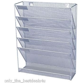 Amazon.de: Relaxdays Zeitschriftenhalter Wand, Prospekthalter A4