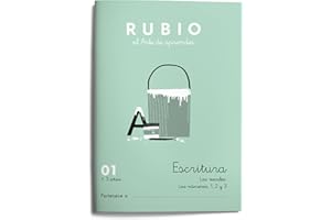 01 Escritura RUBIO | Las las vocales (o, i, u). Los numeros 1, 2 y 3 | +3 años
