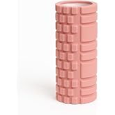 SUNYOGA Foam Roller Massage Roller &ndash; EVA Foam Massager for Yoga, Pilates, Fitness and Physiotherapy (33x14 cm) (Powdered Pink)