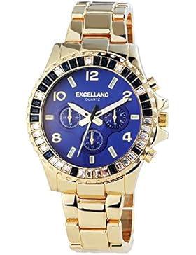 Excellanc Damen-Armbanduhr Analog Quarz Edelstahl 152403000040