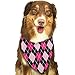 Produktbild Wfispiy Pink Red Plaid Fashion Pet Bandanas Dog Car Neck Scarf for Unisex Pet Boy Girls
