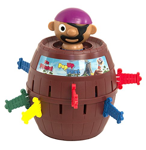 TOMY Kinderspiel "Pop Up Pirate" - hochwertiges Aktionsspiel für die ganze Familie - Piratenspiel verfeinert die Geschicklichkeit Ihres Kindes - ab 4 Jahre