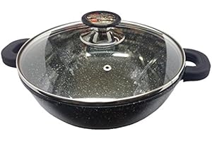 Mijoteuse 28cm revêtement pierre + couvercle