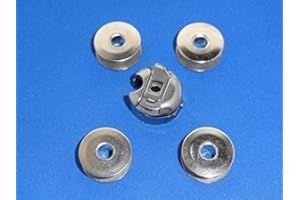 SEWING SUPPLIES DIRECT INDUSTRIAL SEWING MACHINE BOBBIN CASE & 4 BOBBINS, WILL FIT BROTHER, JUKI + MORE