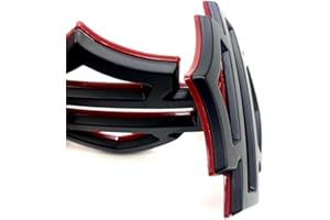 LEMING CNC Kraftstofftank Aufkleber Embleme Abzeichen Für H.Arley D.avidson XL883 XL1200 X48 DYNA Fat Bob Breakout Low Rider Road King G tankpads Motorrad(Black 2PCS)