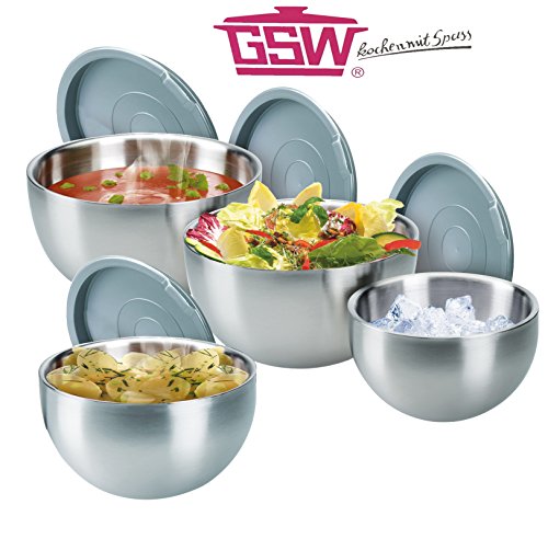 Thermoschüssel-Set Ø 18 + 22 + 26 + 30 cm Heiß & Kalthalte