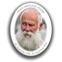 Porzellan- Grabbild Oval 10 x 13cm.