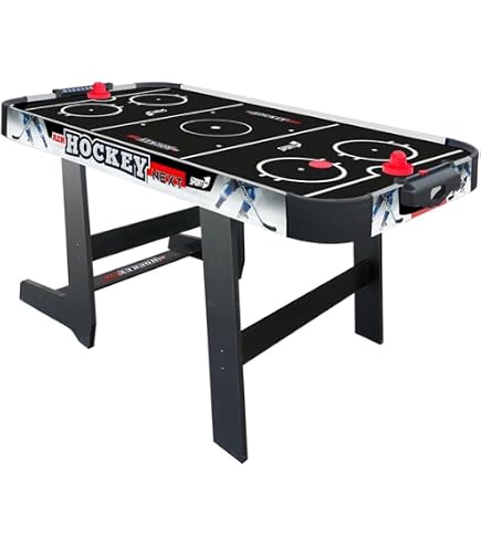 Lot De 5 Palets Air Hockey Noir - Diamètre 50mm - Plastique Durable - Pour Tables Standard