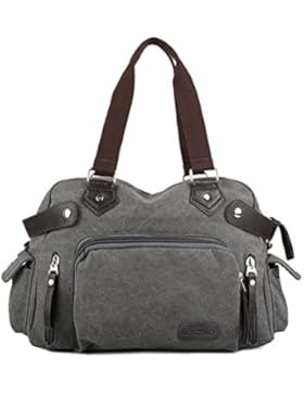 LOSMILE Herren Umhängetaschen ,Canvas Schultertaschen, ,Henkeltaschen,15.6