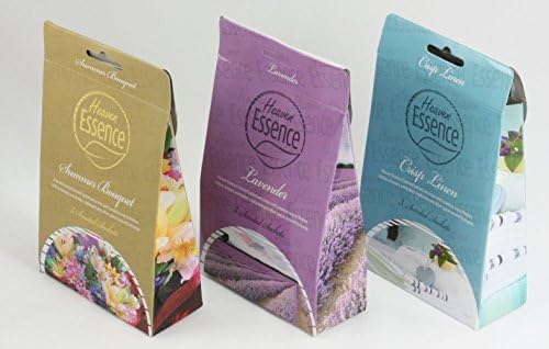 9 Sachets of Scented Hanging Fragrance Freshener Wardrobe Car Multipack