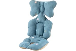 Manyao - Cuscino riduttore per seggiolone, per passeggino, universale, in cotone, per seggiolone, colore: Blu scuro