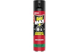 Raid Max Scarafaggi & Formiche 3 in 1 Insetticida, Eucalipto, 1 Confezione da 400 ml