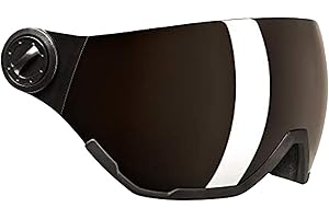 ‎BLACK CREVICE BLACK CREVICE Ersatzvisier mit Vollschutz I Skihelm-Ersatzvisier für Skihelm Arlberg & Gstaad & Saalbach & Silvretta I 5 Farben I Skihelm-Visier mit Anti-Fog-Beschichtung & UV 400 Schutz