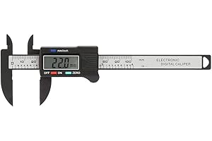 Calibrador digital, Jarchii Pinza digital, práctica Pinza electrónica electrónica de plástico de 100 mm con gran pantalla LCD para medición de bricolaje Medición de joyas arqueológicas (sin bater