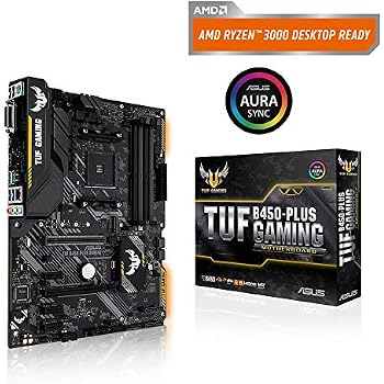 ASUS TUF B450-Plus Gaming Mainboard – AM4 Sockel, AMD B450, ATX, DDR4, M.2, USB 3.1 Gen2