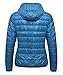 Women's Hooded Packable Ultra Light Weight Down Coat NLM(Acid Blue,Medium)