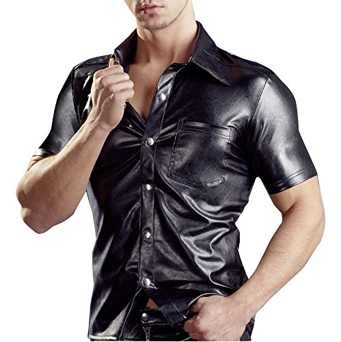 Preisvergleich Produktbild Svenjoyment Lederimitat Herren Hemd M