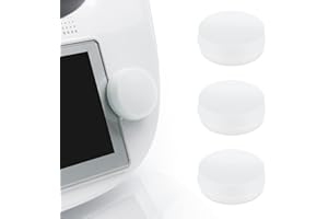 SKINGHONG 3 silikonowe etui kompatybilne z przełącznikiem Thermomix TM6, pyłoszczelne, akcesoria do robotów kuchennych TM6, przełącznik, ochrona i dekoracja, przezroczyste
